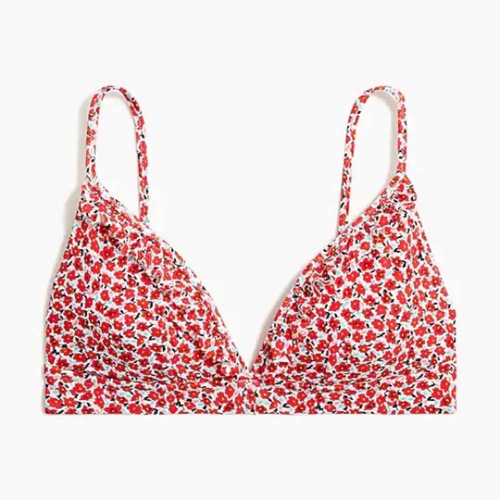 J.Crew Factory Ruffle French Bikini Top - New/Never Worn